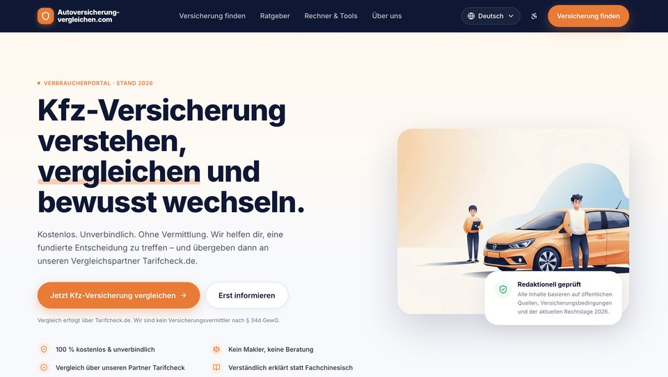 autoversicherung-vergleichen.com – Kfz-Versicherung verstehen, vergleichen und bewusst wechseln