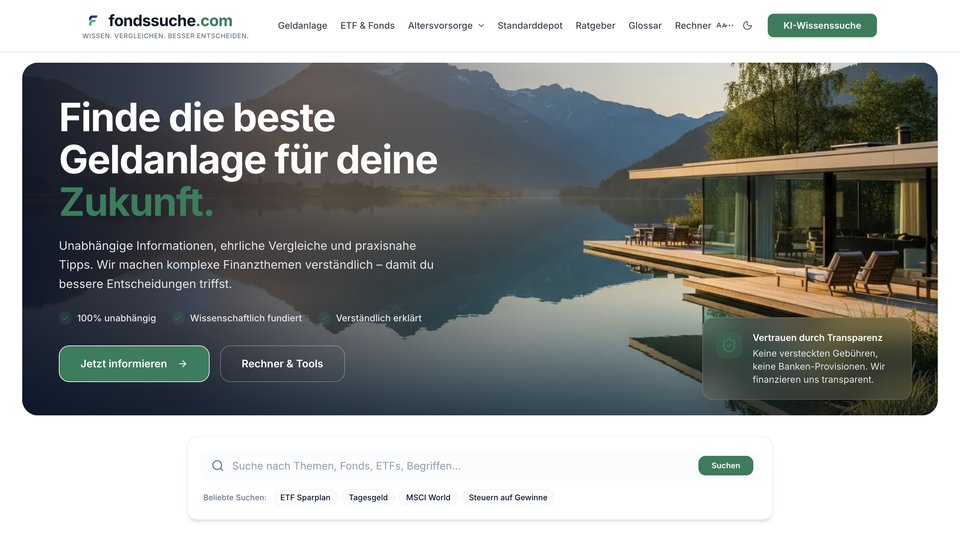 fondssuche.com – Fonds, ETFs und private Altersvorsorge verständlich erklärt
